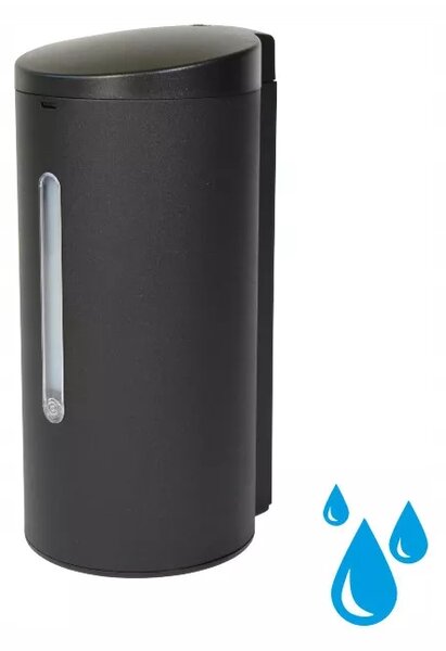 Bezkontaktní dávkovač mýdla nástěnný Donner 700 ml černý, stříbrný