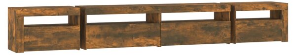 TV skříňka s LED osvětlením kouřový dub 270 x 35 x 40 cm 3152751