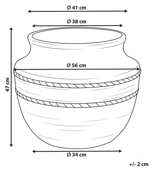 Květináč ASKIO 56 cm Béžová