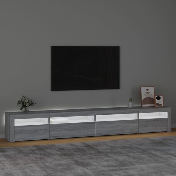 TV skříňka s LED osvětlením šedá sonoma 270 x 35 x 40 cm 3152752