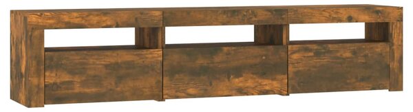 TV skříňka s LED osvětlením kouřový dub 180x35x40 cm 3152759