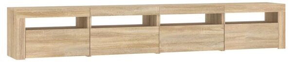 TV skříňka s LED osvětlením dub sonoma 240x35x40 cm 3152764
