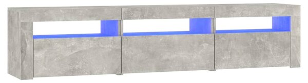 TV skříňka s LED osvětlením betonově šedá 180x35x40 cm 3152757
