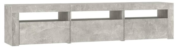 TV skříňka s LED osvětlením betonově šedá 180x35x40 cm 3152757