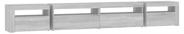 TV skříňka s LED osvětlením šedá sonoma 270 x 35 x 40 cm 3152752