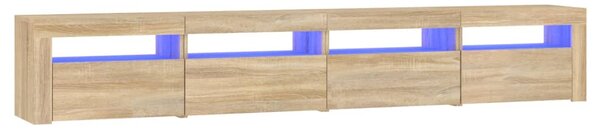 TV skříňka s LED osvětlením dub sonoma 240x35x40 cm 3152764