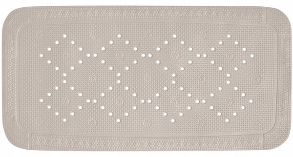 Spirella protiskluzová podložka do vany ALASKA, šedo-hnědá, PVC, 91 x 36 cm