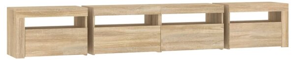 TV skříňka s LED osvětlením dub sonoma 240x35x40 cm 3152764