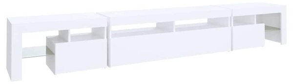 TV skříňka s LED osvětlením bílá 260x36,5x40 cm 3152778
