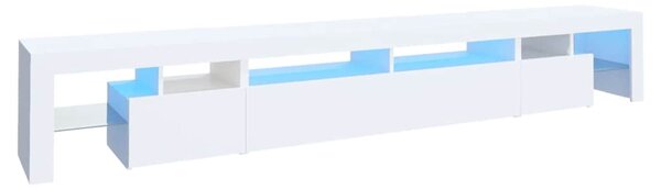 TV skříňka s LED osvětlením bílá 260x36,5x40 cm 3152778