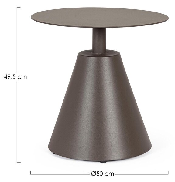 Hliníkový kulatý zahradní stolek ø 50 cm Aloha – Bizzotto