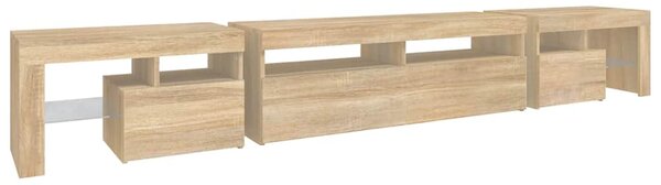 TV skříňka s LED osvětlením dub sonoma 260x36,5x40 cm 3152780