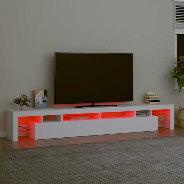 TV skříňka s LED osvětlením bílá 260x36,5x40 cm 3152778
