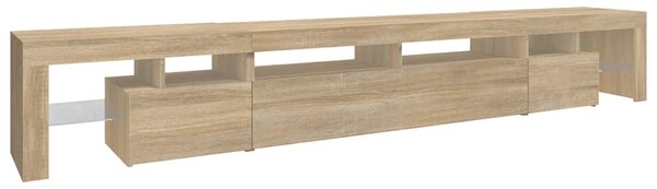 TV skříňka s LED osvětlením dub sonoma 260x36,5x40 cm 3152780