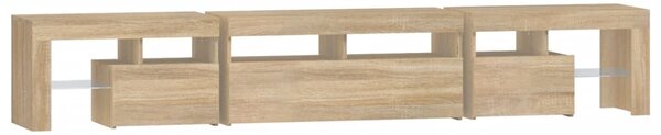 TV skříňka s LED osvětlením dub sonoma 230x36,5x40 cm 3152788