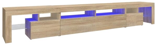 TV skříňka s LED osvětlením dub sonoma 260x36,5x40 cm 3152780