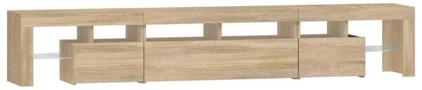 TV skříňka s LED osvětlením dub sonoma 230x36,5x40 cm 3152788