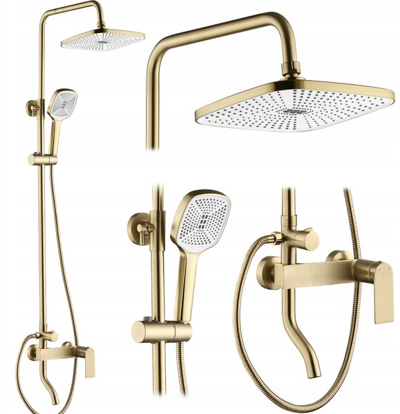 Nástěnný Sprchový set Rea Storm Gold