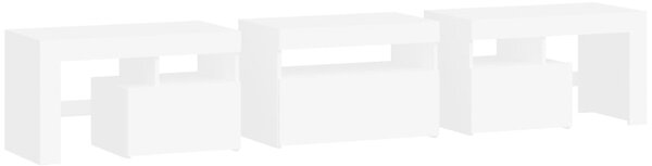 TV skříňka s LED osvětlením bílá 200x36,5x40 cm 3152810