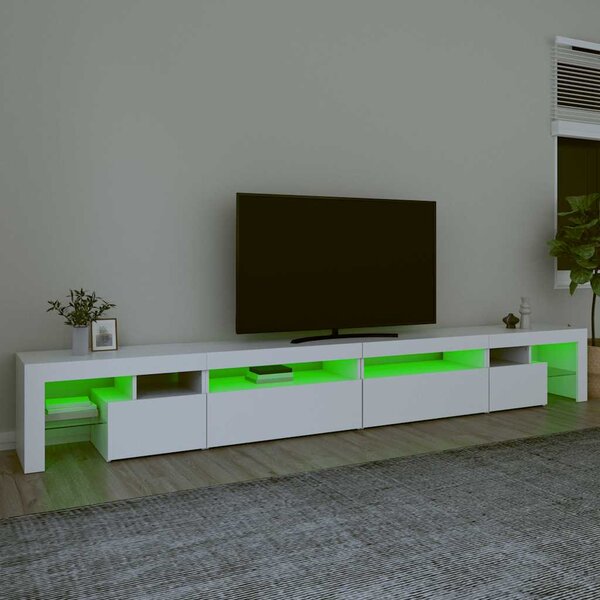 TV skříňka s LED osvětlením bílá 290 x 36,5 x 40 cm 3152802