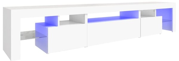 TV skříňka s LED osvětlením bílá 215x36,5x40 cm 3152794