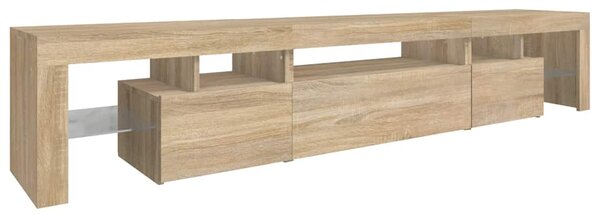 TV skříňka s LED osvětlením dub sonoma 215x36,5x40 cm 3152796