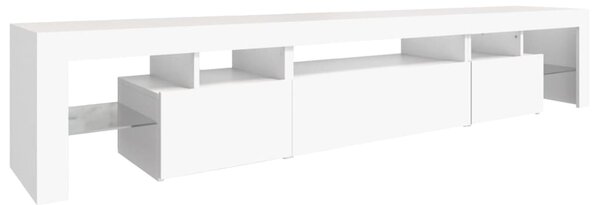 TV skříňka s LED osvětlením bílá 215x36,5x40 cm 3152794