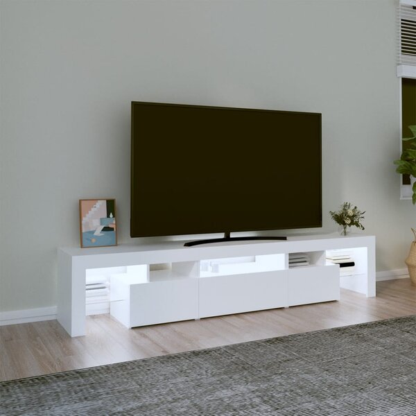 TV skříňka s LED osvětlením bílá 200x36,5x40 cm 3152810