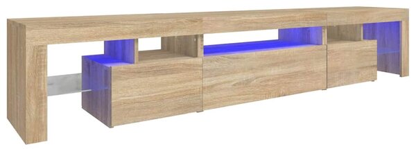 TV skříňka s LED osvětlením dub sonoma 215x36,5x40 cm 3152796
