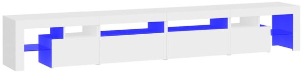 TV skříňka s LED osvětlením bílá 260x36,5x40 cm 3152818