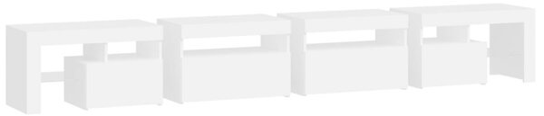 TV skříňka s LED osvětlením bílá 260x36,5x40 cm 3152818