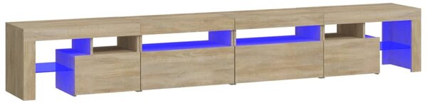 TV skříňka s LED osvětlením dub sonoma 260x36,5x40 cm 3152820