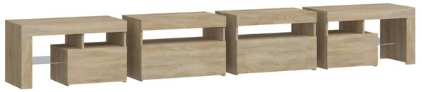 TV skříňka s LED osvětlením dub sonoma 260x36,5x40 cm 3152820