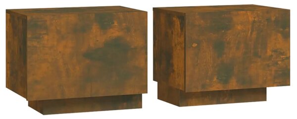 Noční stolek kouřový dub 100 x 35 x 40 cm kompozitní dřevo 3152832