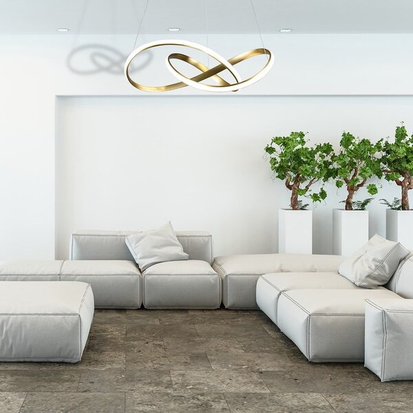 Závěsné LED svítidlo Cappio, 1x LED 36w, 4000k, g