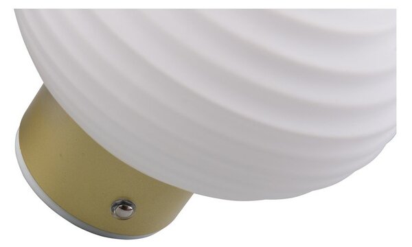 Bílé skleněné LED nástěnné svítidlo na USB ø 15,5 cm Earl – Reality