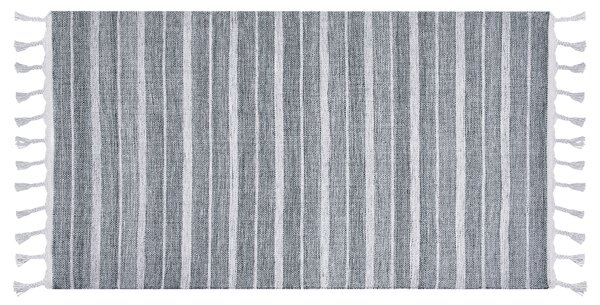 Koberec 80 x 150 cm šedý/bílý BADEMLI