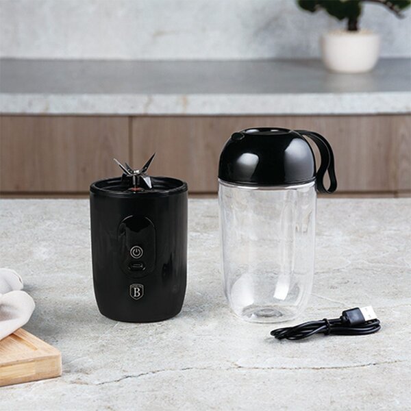 Mixér smoothie s USB nabíjením černý