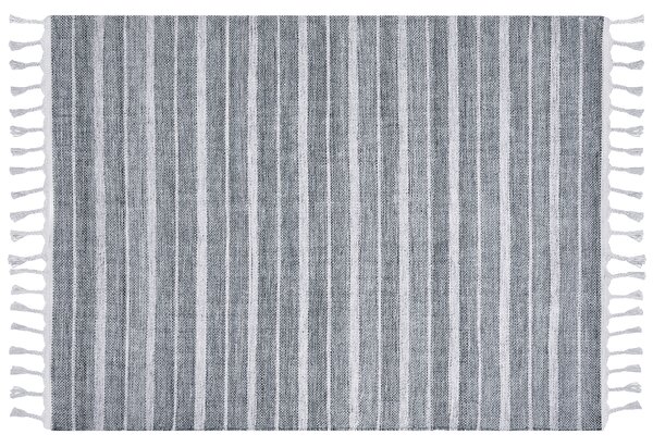 Koberec 160 x 230 cm šedý/bílý BADEMLI