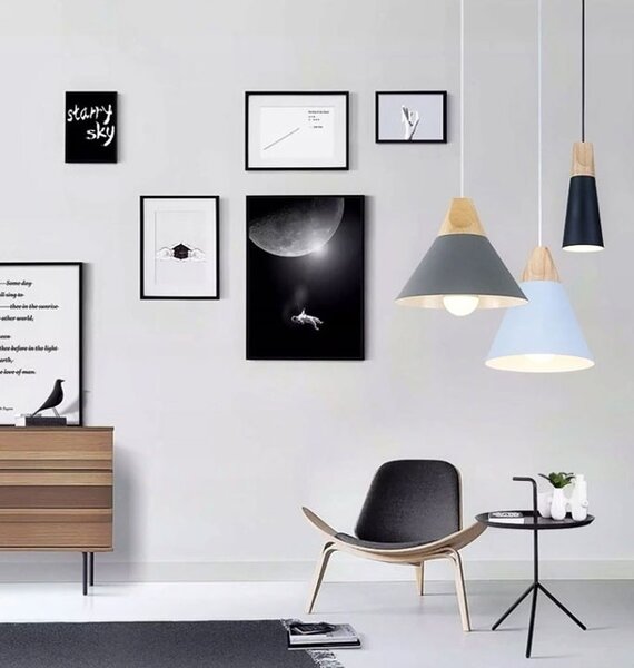 TooLight Stropní svítidlo SCANDI B černé