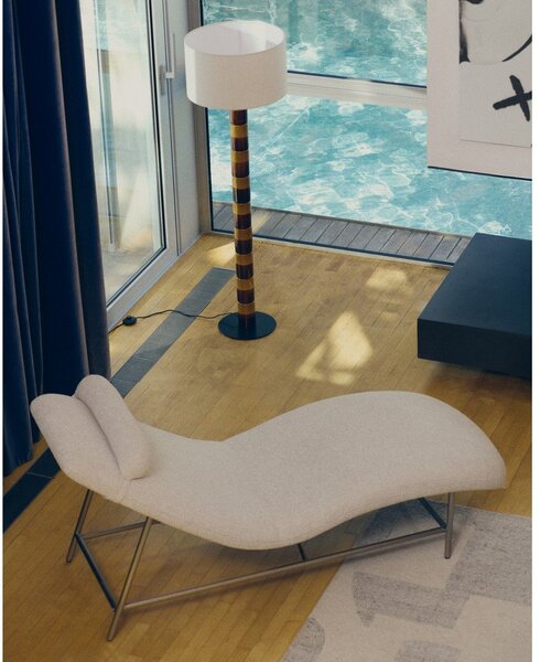 Stojací lampa s textilním stínidlem (výška 146 cm) Mavran – Kave Home