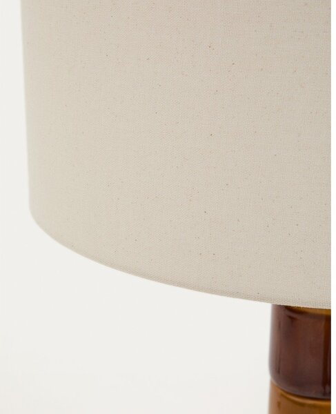 Stojací lampa s textilním stínidlem (výška 146 cm) Mavran – Kave Home
