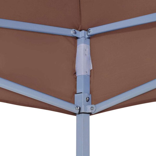 Střecha k party stanu 4 x 3 m hnědá 270 g/m² 315358