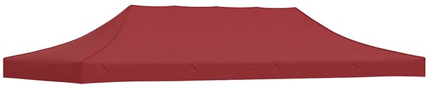 Střecha k party stanu 6 x 3 m vínová 270 g/m² 315331