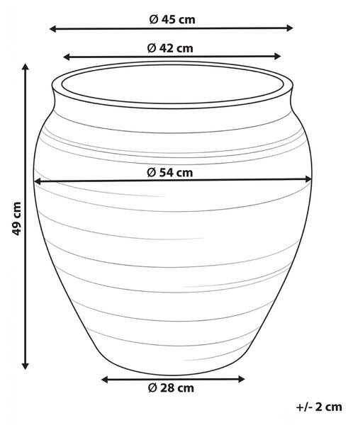 Květináč THERISO 54 cm Tmavě zelená