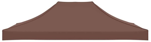 Střecha k party stanu 4 x 3 m hnědá 270 g/m² 315358