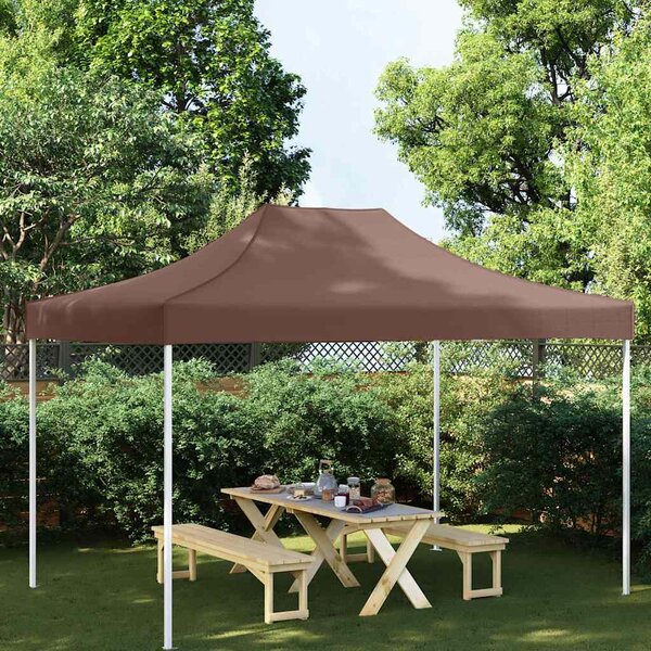 Střecha k party stanu 4 x 3 m hnědá 270 g/m² 315358