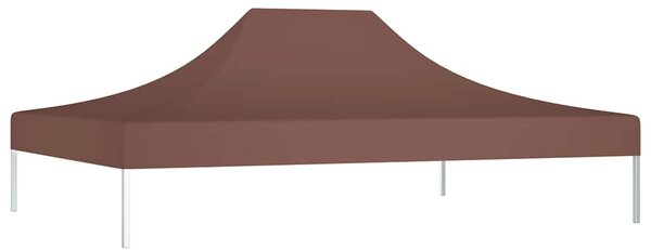 Střecha k party stanu 4 x 3 m hnědá 270 g/m² 315358