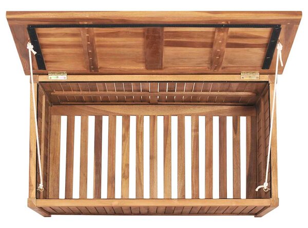 Zahradní úložný box 90 x 50 x 58 cm masivní teakové dřevo 315380