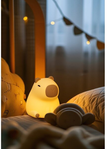 Světle žluté dětské noční světlo Capybara – Fischer & Honsel